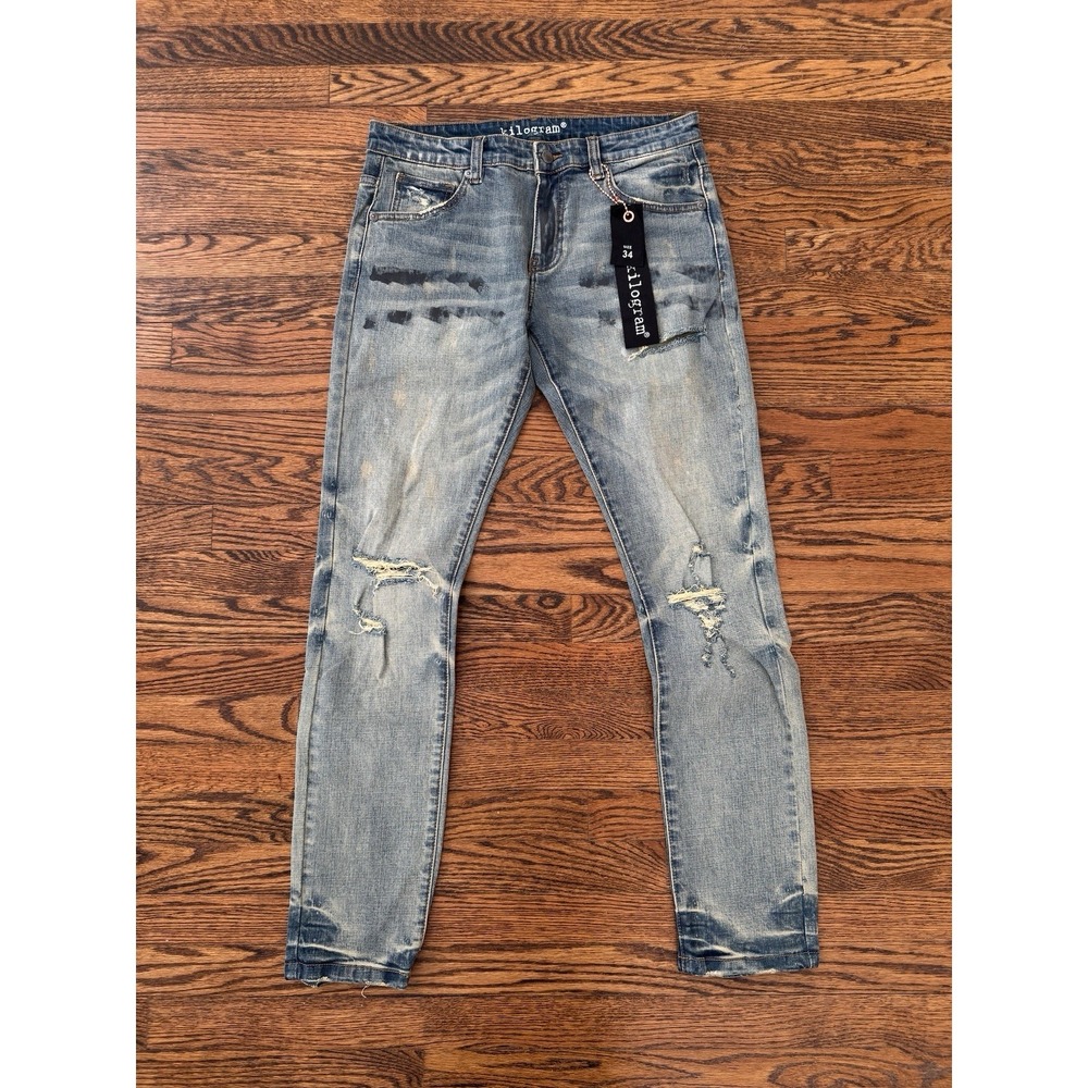 Kilogram‎ Light Wash Denim Blue Jeans - Size 34